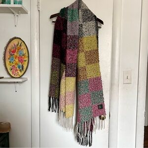 GUC Wild Fable Oversized Color-Block Knit Scarf